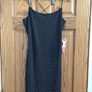 Bedazzled Black Dress